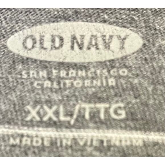 OLD NAVY V-NECK SHORT SLEEVE T-SHIRT, WOMENS, XXL, GREY WITH THIN WHITE STRIPES - Picture 8 of 10